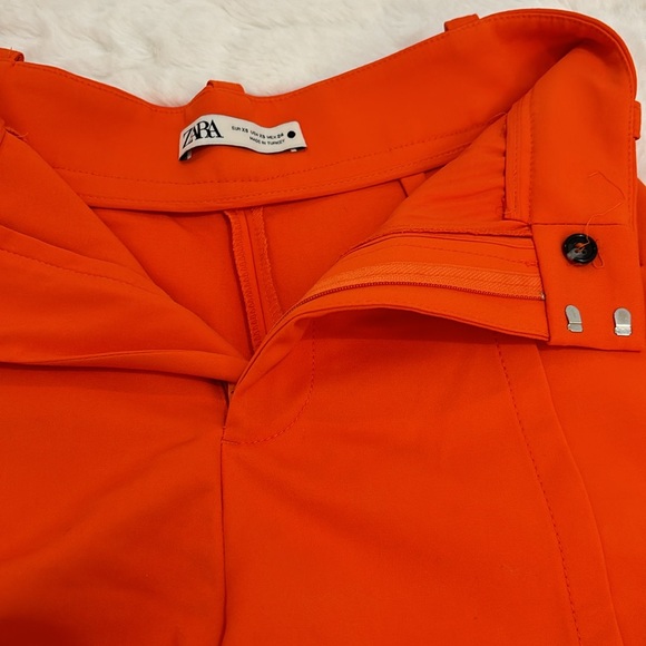 Zara Bright Orange Women's Shorts - Picture 3 of 4